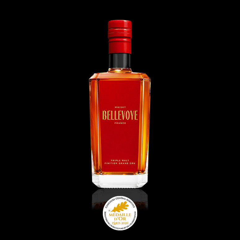Bellevoye Rouge Triple Malt French Whisky Finition Grand Cru 43%, 70 cl